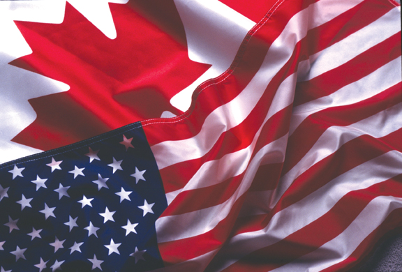 Flag: U.S. and Canada