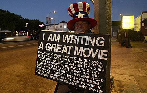 Screenplay Writer on the Street